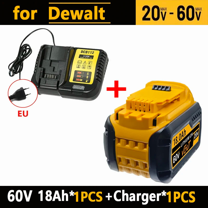 for DEWALT 18.0AH, 20V maximum 60V maximum lithium-ion battery, suitable for DCB204, DCB205, DCB206, DCB609, DCB184, DCB200