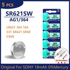 Original For SONY 364 SR621SW SR60 1.55V Button Battery For Watch Toys Remote Cell Coin Batteries