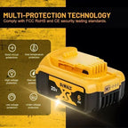 DEWALT 9.0AH, 20V maximum 60V maximum lithium-ion battery, suitable for DCB204, DCB205, DCB206, DCB609, DCB184, DCB200 DeWalt