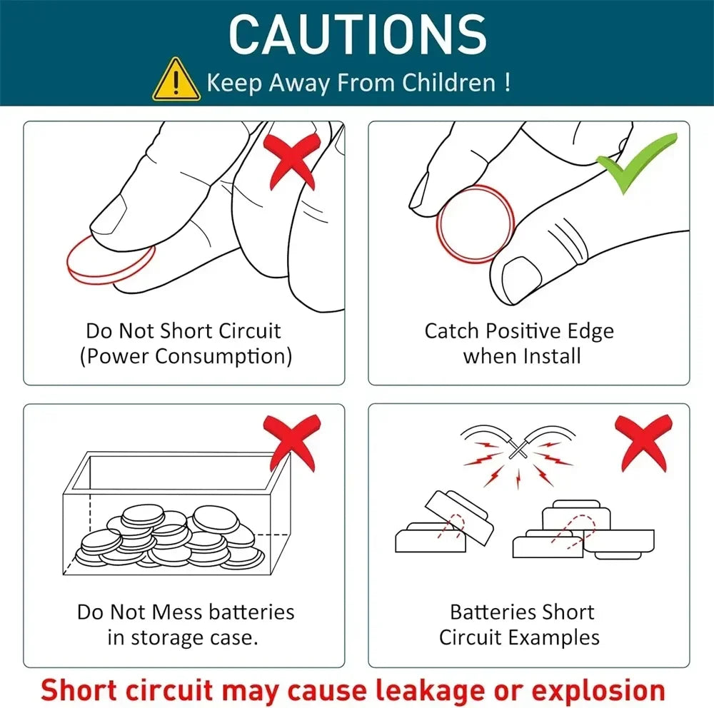 10-100PCS 3V CR1632 Battery CR 1632 Lithium Battery DL1632 BR1632 KCR1632 ECR1632 For Car Remote Control Watch Button Coin Cells