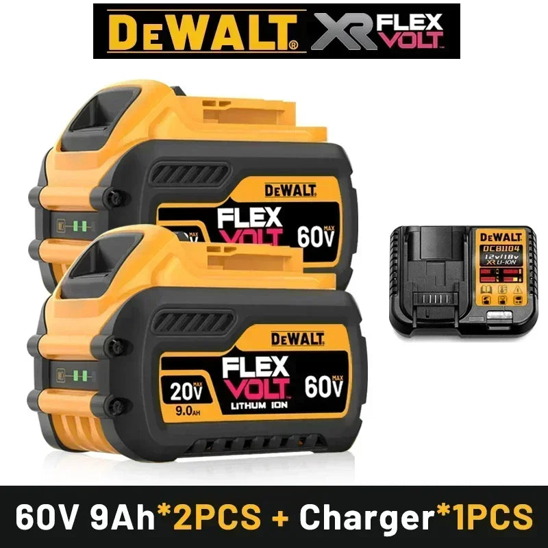 DEWALT 9.0AH, 20V maximum 60V maximum lithium-ion battery, suitable for DCB204, DCB205, DCB206, DCB609, DCB184, DCB200 DeWalt