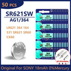 Original For SONY 364 SR621SW SR60 1.55V Button Battery For Watch Toys Remote Cell Coin Batteries