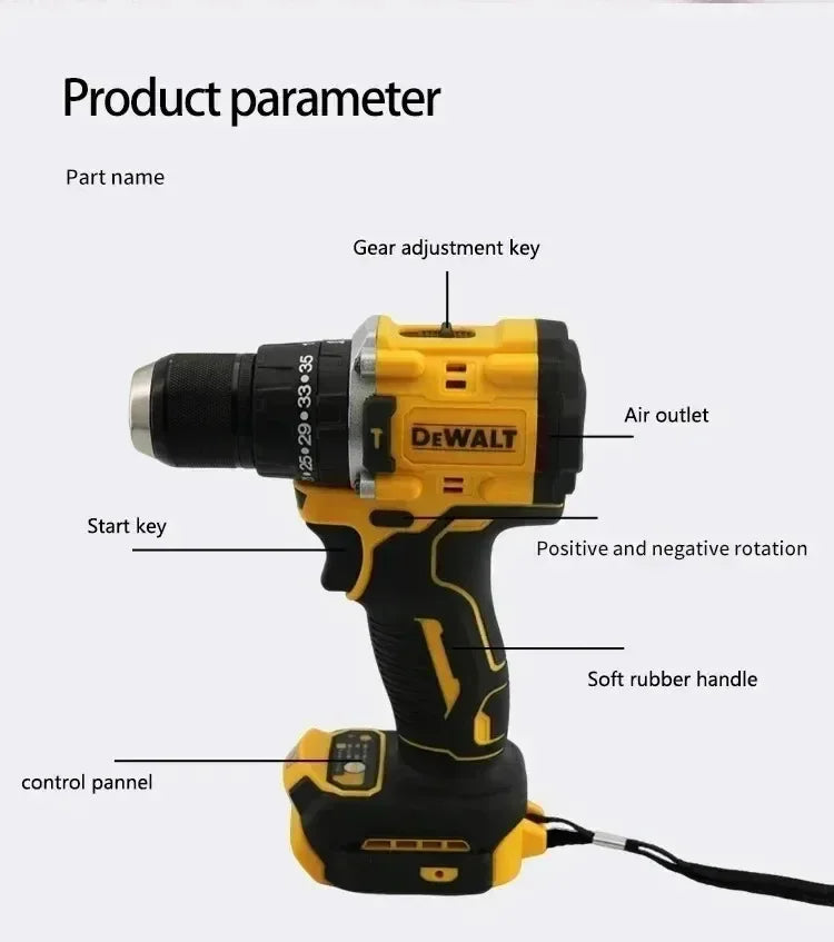 Original DEWALT 20V 5Ah Lithium Battery DCB805 with Full Protection & Long Lifespan Fast Charging 9Ah,6Ah,5Ah,2Ah High Capacity