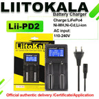 LiitoKala Lii-600 3.7V 3.85V Li ion 18650 1.2V 1.5V Ni MH AA AAA 3.2V/3.65V LiFePO4 Rechargeable Smart Repair LED Charger