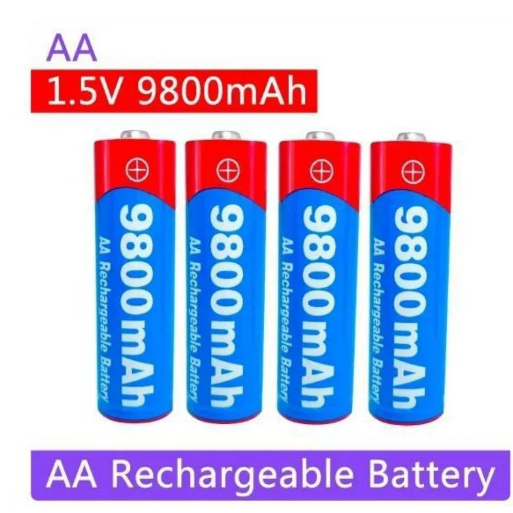 NEW 8800mAh/9800mAh Rechargeable Battery AA/AAA  Alkalinity Battery 1.5V AA/AAA Battery for Clocks Mice Computers Toys So on