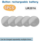 2-10PCS LIR2032 LIR2025 LIR2016 Rechargeable Battery CR2032 CR2025 CR2016  Lithium charging Can Replace CR2032 for watches