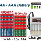 NEW 8800mAh/9800mAh Rechargeable Battery AA/AAA  Alkalinity Battery 1.5V AA/AAA Battery for Clocks Mice Computers Toys So on