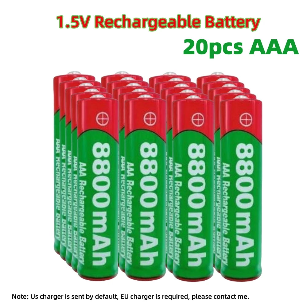 NEW 8800mAh/9800mAh Rechargeable Battery AA/AAA  Alkalinity Battery 1.5V AA/AAA Battery for Clocks Mice Computers Toys So on