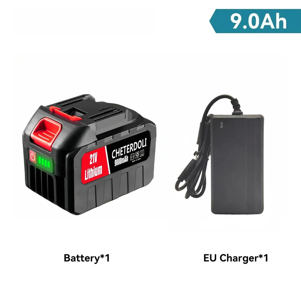 21V Rechargeable Lithium Battery,High Capacity Cordless Electric Power Tool Battery for Makita 18V Tool Replacement Battery