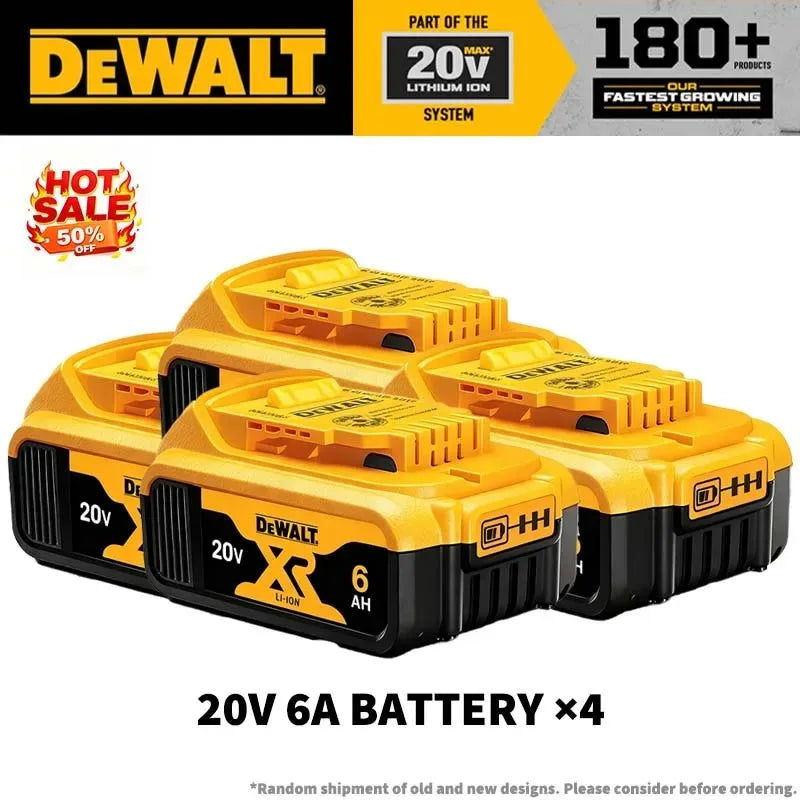 Original DEWALT 20V 5Ah Lithium Battery DCB805 with Full Protection & Long Lifespan Fast Charging 9Ah,6Ah,5Ah,2Ah High Capacity
