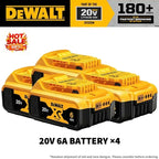 Original DEWALT 20V 5Ah Lithium Battery DCB805 with Full Protection & Long Lifespan Fast Charging 9Ah,6Ah,5Ah,2Ah High Capacity