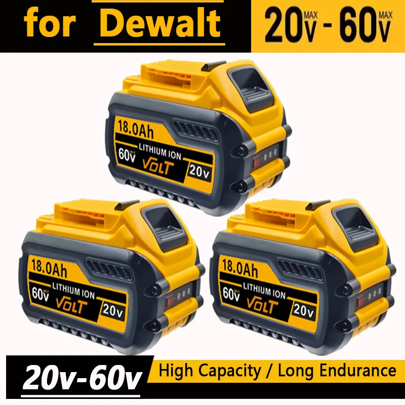 for DEWALT 18.0AH, 20V maximum 60V maximum lithium-ion battery, suitable for DCB204, DCB205, DCB206, DCB609, DCB184, DCB200