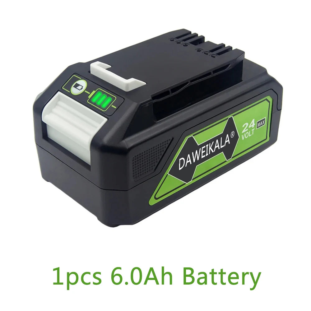 For Greenworks 24V 6.0Ah Lithium Battery for Greenworks 24V 48V Tools MO24B410 MO48L4211 HT24B210 21342