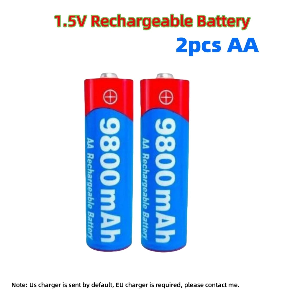 NEW 8800mAh/9800mAh Rechargeable Battery AA/AAA  Alkalinity Battery 1.5V AA/AAA Battery for Clocks Mice Computers Toys So on