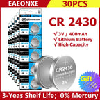 2-50pcs NEW CR2430 3V Lithium Battery CR 2430 DL2430 BR2430 Button Coin Batteries for Key Fob Watch Alarm Clock Remote Control