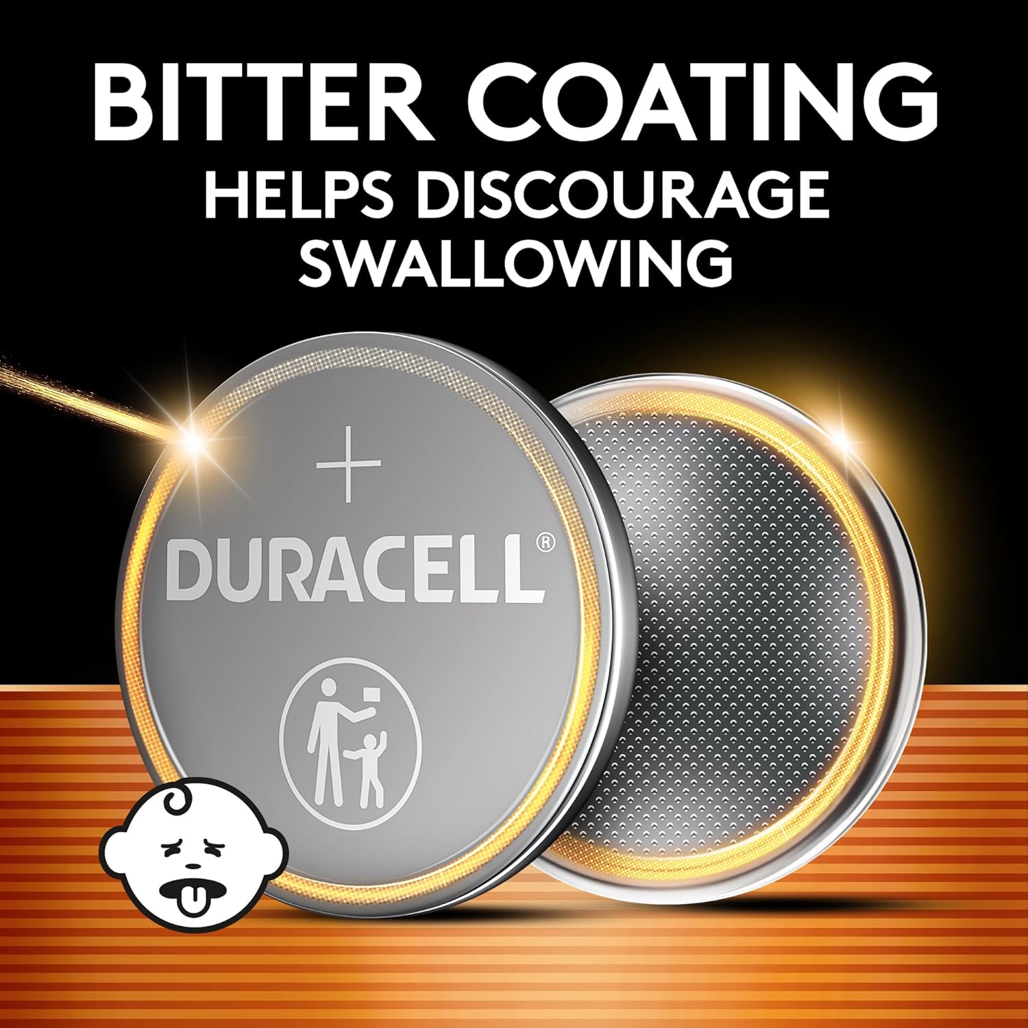 Duracell 2032 Lithium Battery, 2 Count (Pack of 1), Compatible with AirTag, Child Safety Features, Key Fob, CR2032 3V Cell