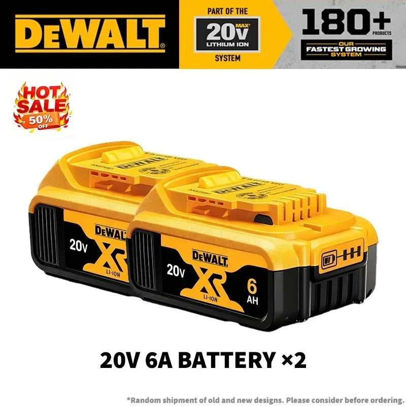 Original DEWALT 20V 5Ah Lithium Battery DCB805 with Full Protection & Long Lifespan Fast Charging 9Ah,6Ah,5Ah,2Ah High Capacity