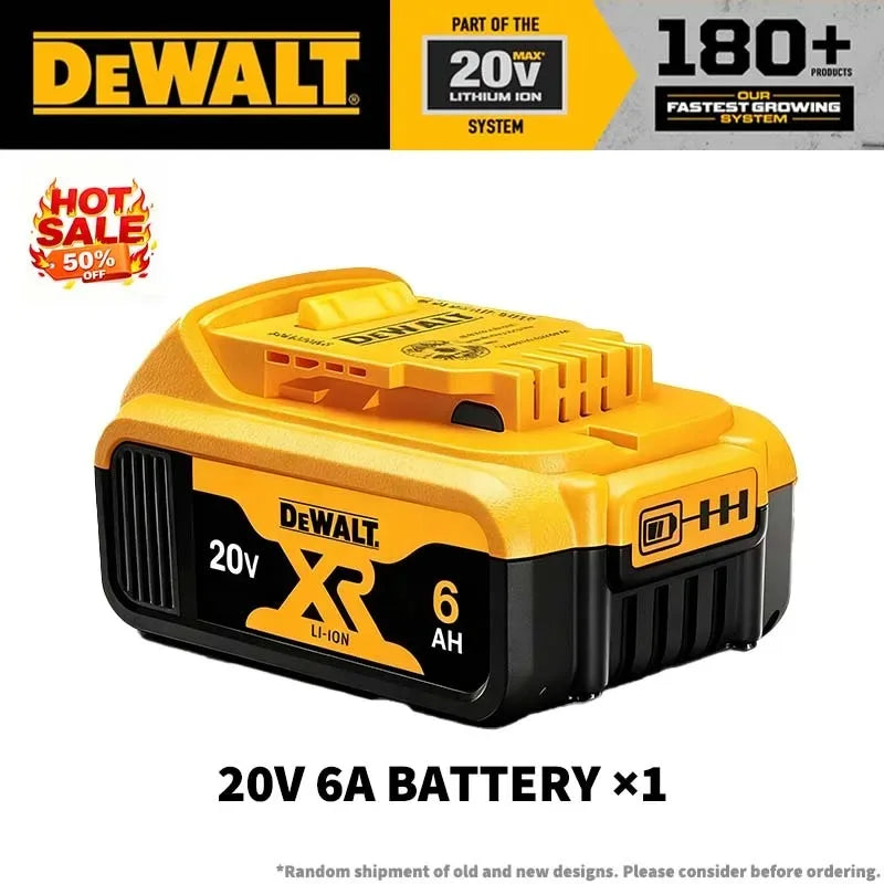 Original DEWALT 20V 5Ah Lithium Battery DCB805 with Full Protection & Long Lifespan Fast Charging 9Ah,6Ah,5Ah,2Ah High Capacity
