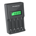 PUJIAMX AA/AAA Rechargeable Battery Charger LCD Display Portable Adapter USB Cable TypeC Batteries Interface Fast Charging Tool
