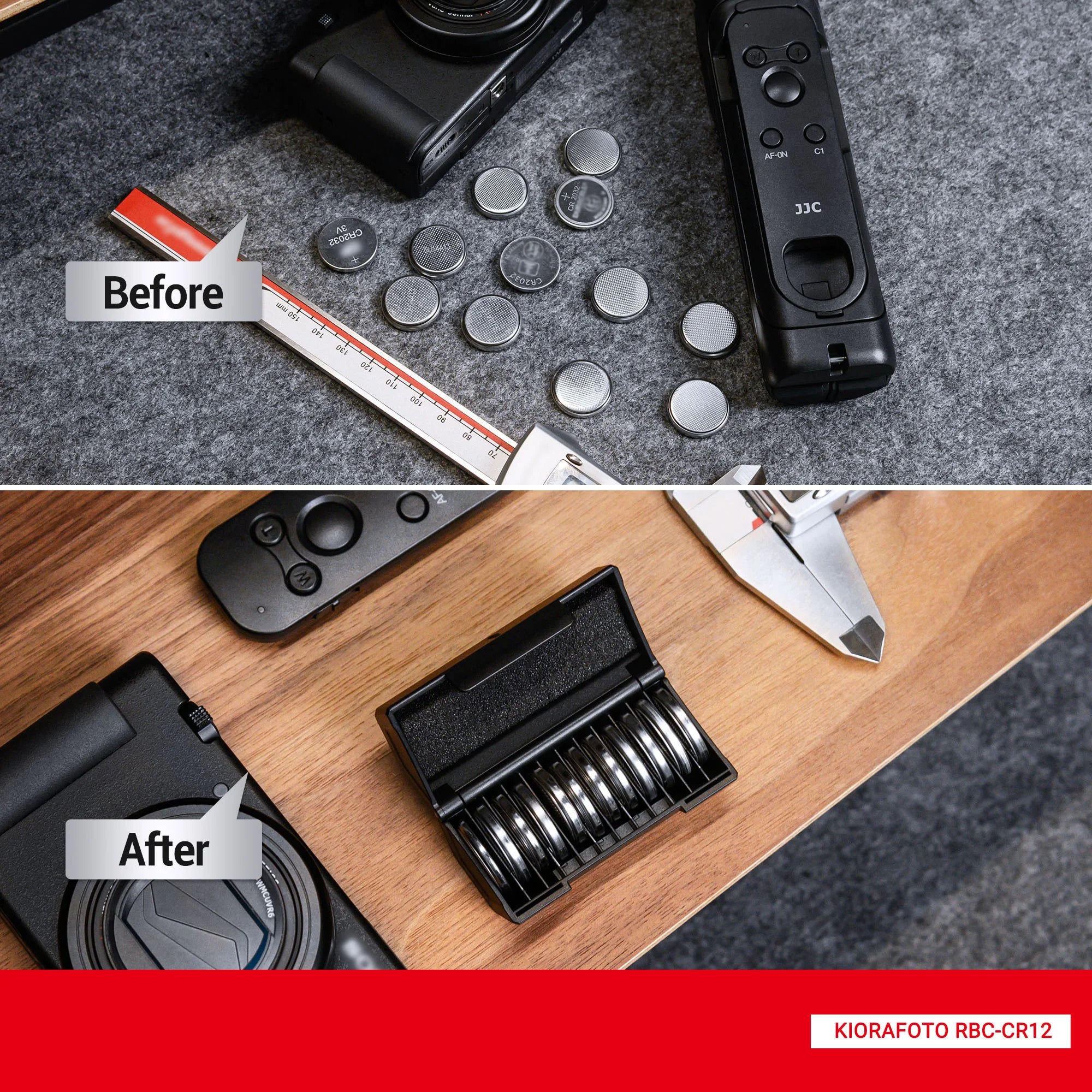 2/4 Pack Upgrade Coin Cell Battery Organizer for 24/48 x CR2032/CR2025/CR2016 Batteries， Allow to fit in Standard D Battery Slot