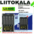 LiitoKala Lii-600 3.7V 3.85V Li ion 18650 1.2V 1.5V Ni MH AA AAA 3.2V/3.65V LiFePO4 Rechargeable Smart Repair LED Charger