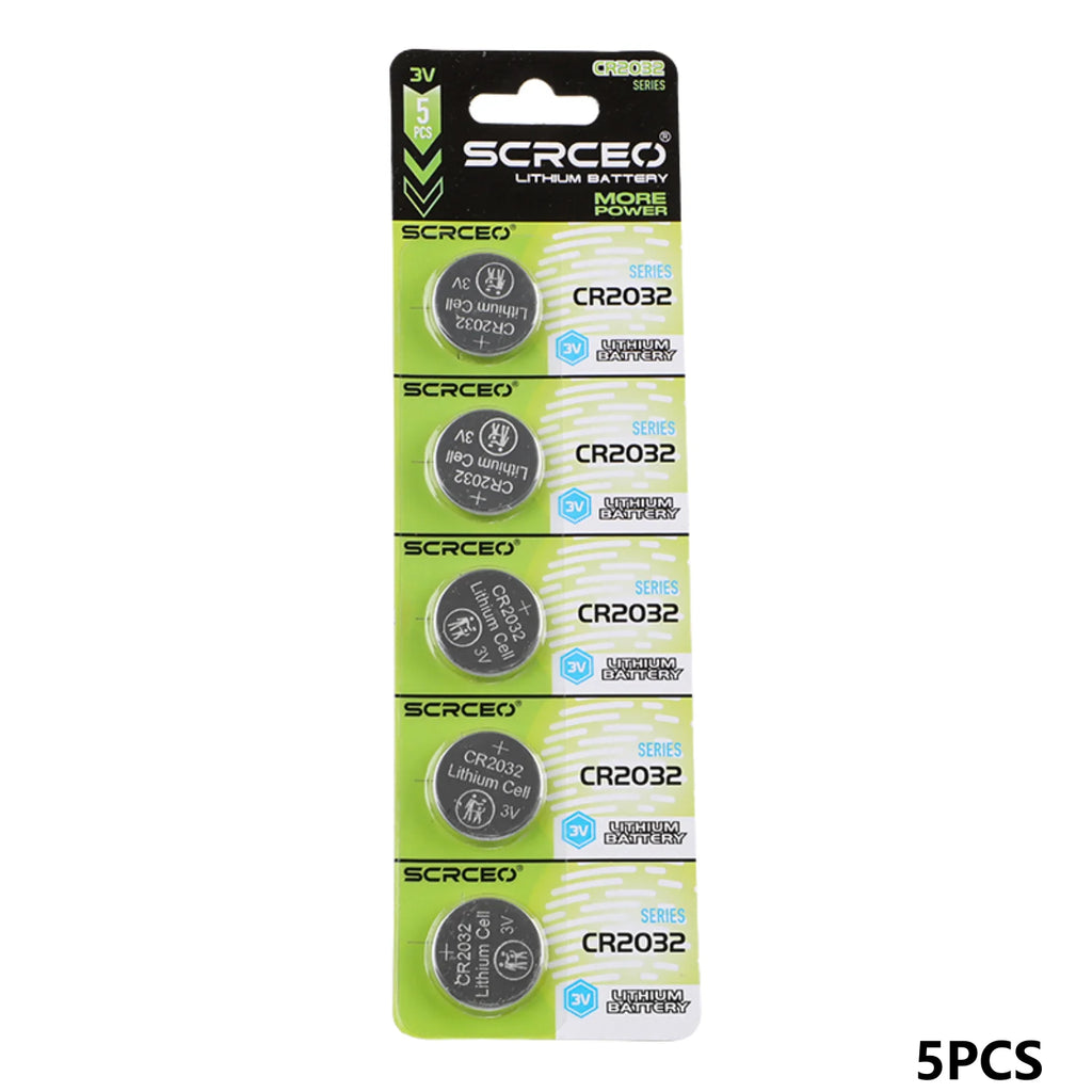5PCS CR2016 CR2025 CR2032 CR2430 CR2450 3V Lithium Coin Cell Battery for Remote Controllers Garage Door Openers toys