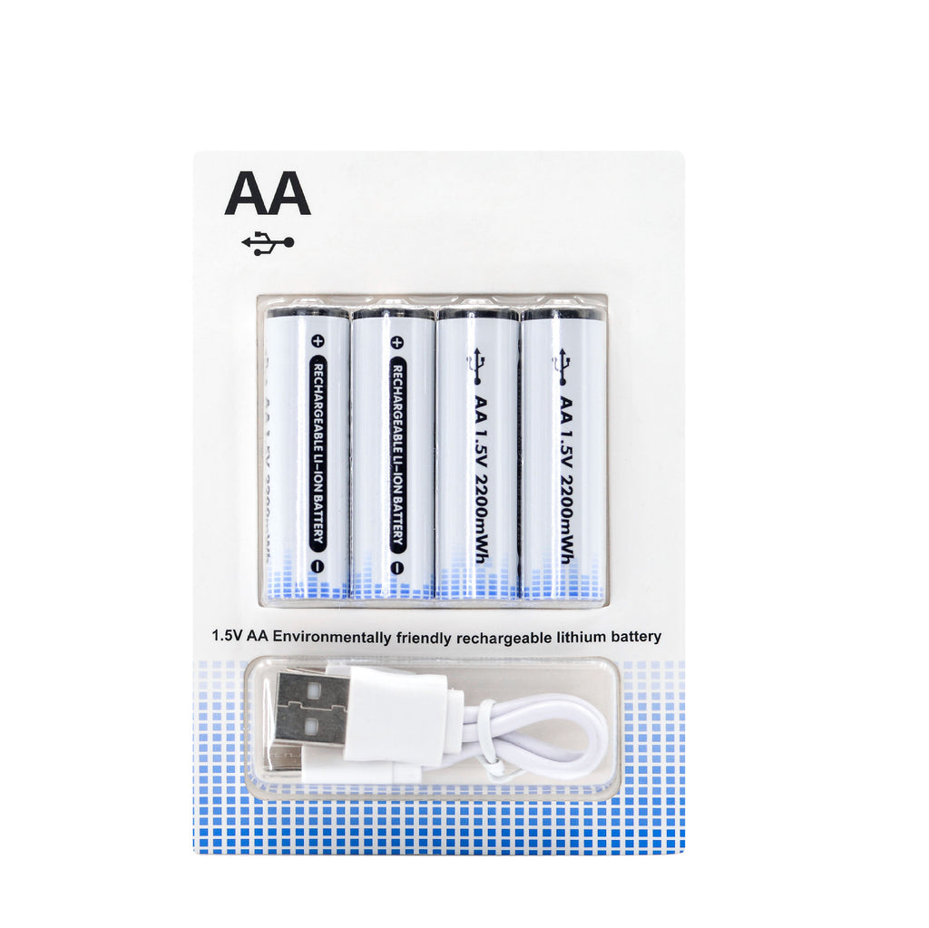 AA5 Rechargeable USB Lithium Battery 1.5V Constant Voltage